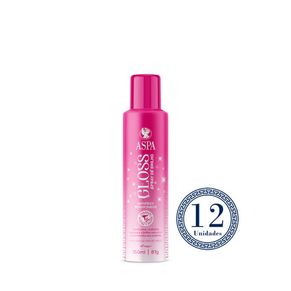 12 Aspa Gloss Antifrizz Brilho Hair Sérum 150ML