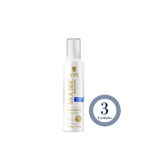 3 Aspa Mousse Hidratante Com Proteção Térmica 150ML
