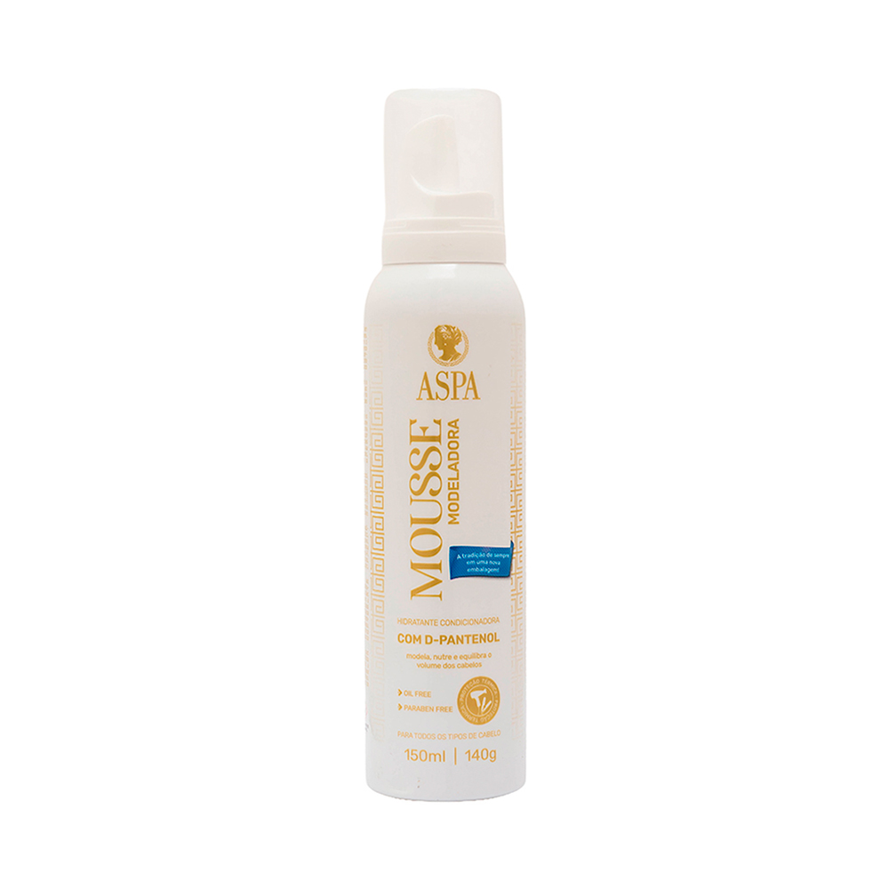 15608323406-mousse-modeladora-hidratante.jpg ASPA Mousse Hidratante com Proteção Térmica 150ml - Imagem 1