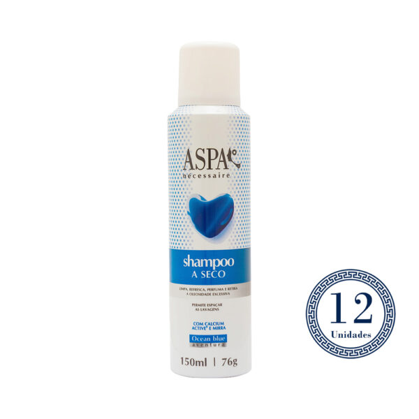 COMBO 12 Un. Aspa Shampo à Seco Necessaire Ocean Blue 150ml