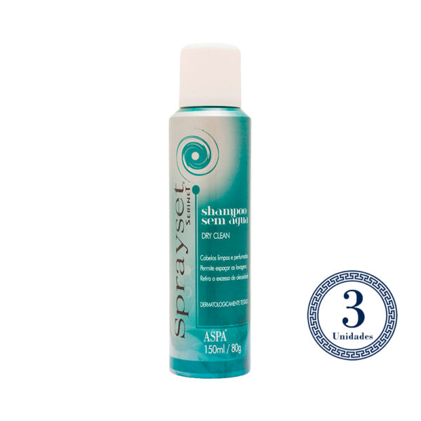 COMBO 3 Sprayset Dry Clean Shampoo à Seco 150ml